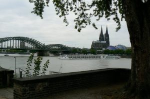 The Hohenzolern railway Bridge and Cathedral are symbols for Cologne