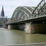 The Hohenzolern railway Bridge and Cathedral are symbols for Cologne