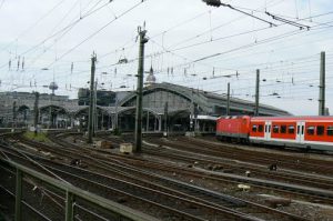 Entering main train station from which hundreds of trains depart