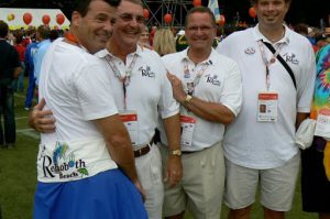 Four-person tennis team from Rehoboth Beach, Delaware, USA