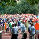 The opening ceremony was held in the huge RhineEnergie (electric