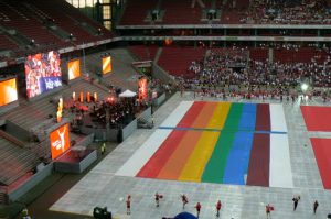 Main stage in the stadium