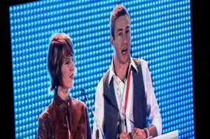 Matthew Mitchum offering the Gay Games athletes' pledge