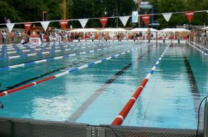 A 50-meter pool is 165 feet long--and it feels long