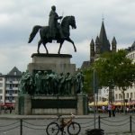 Statue of Wilhelm II on Heumarkt plaza
