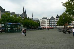 Heumarkt plaza, largest in Cologne