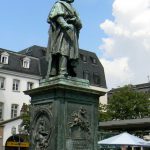 Bronze statue in the main square