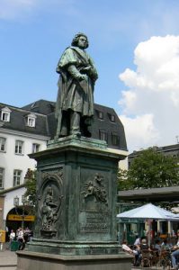 Bronze statue in the main square
