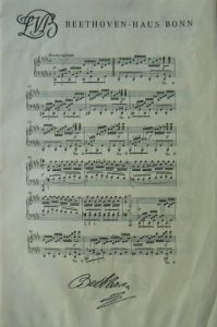 Score excerpt from Beethoven's 7th (?) Symphony