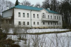 Rear view of the house. Tolstoy wrote War and Peace