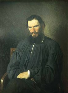 Portrait of Tolstoy in 1873---aged 45