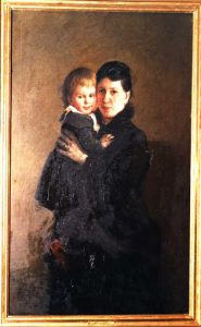 Portrait of Sofia with the youngest daughter Sasha by N.Ghe