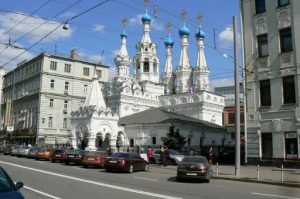 Ornate church in an otherwise banal neighbothood