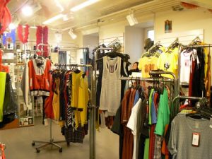 Clothing for sale in Queer shop