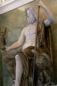 Great statue of Zeus--bronze and marble