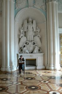 Magnificent parquet floors throughout the museum