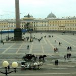 Hermitage Palace Square--Alexander I of Russia envisaged the square as
