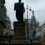 1837 statue of he Russian commander-in-chief Mikhail Kutuzov; it is