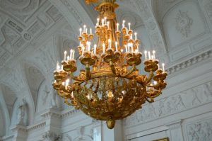One of countless chandeliers