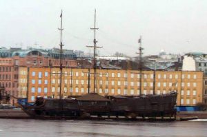 A ship (?) in the Neva River