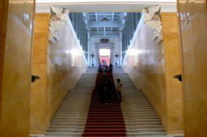 Inside the Hermitage--grand staircase