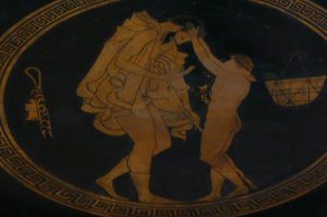 Greek urn detail