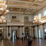 More chandeliers and parquet floors