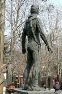 Airman in uniform: New Maidens' Monastery (also called Novodevichy Cemetery)