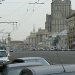 Main roads in central Moscow near the bomb sites were