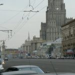Main roads in central Moscow near the bomb sites were