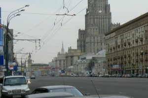 Main roads in central Moscow near the bomb sites were