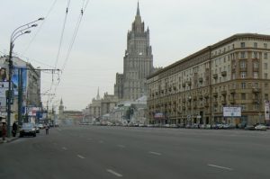 The same street twenty minutes after the bombings.