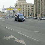 Main roads in central Moscow near the bomb sites were