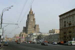 Soviet style office tower