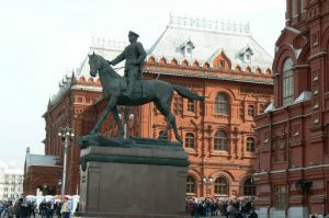 Statue of General near Red Square