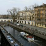 Sight-seeing boat along the Griboedov Canal