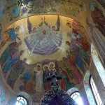 Detailed interior mosaics of the Spilled Blood Church took