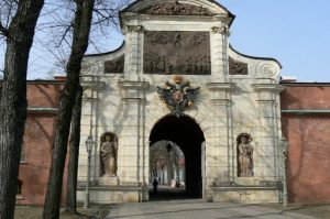 Entry to the Peter and Paul Fortress in St. Petersburg.