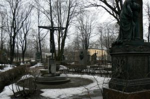 Tikhvin Cemetery In the center of the this deeply historical cemetery