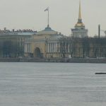 Looking toward the Admiralty across the Neva River