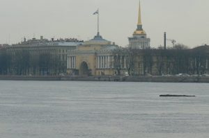 Looking toward the Admiralty across the Neva River