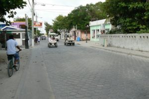 One main street is paved