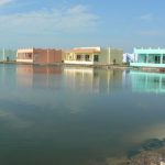 Bungalows for sale along one of the canals