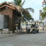 Alleged toll booth for the bridge, but only tourist are