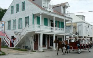 A few charming colonial buildings