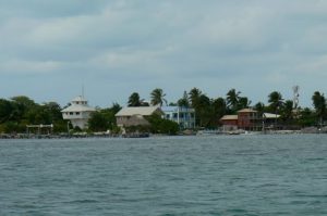 View from the water taxi to San Pedro