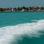 View from the water taxi to San Pedro