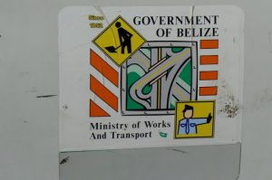 The logo for the Ministry of Transport is humorous since