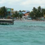 Arriving in San Pedro by water taxi from Belize City.