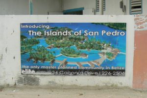 On the island north of San Pedro are new developments